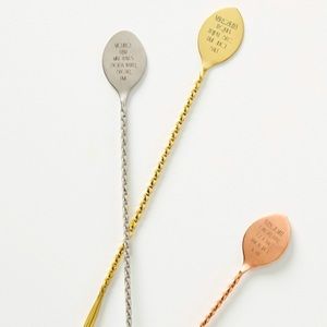 Anthropologie- New in box Margarita stirrer 1 Piece in Gold- bundle to save!